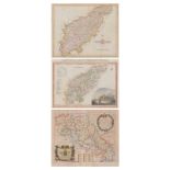 Three antique maps of Northamptonshire