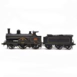 James Stanley Beeson scratch-built Fine Scale O gauge locomotive and tender, 'Belted Will'