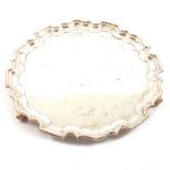 A George III style silver salver, Walker & Hall