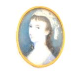 Provincial School, circa 1770, Young lady in a lace cap