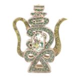 A Chinese famille verte puzzle ewer