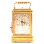 Large gorge cased carriage clock by Drocourt, number 30226,