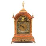 Victorian oak bracket clock,
