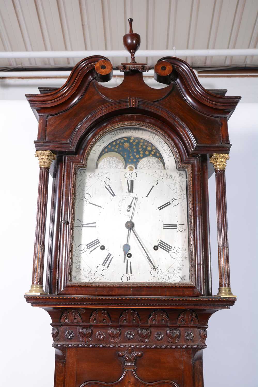 George III mahogany musical longcase clock, Isaac Sharratt, Burslem, - Image 2 of 11