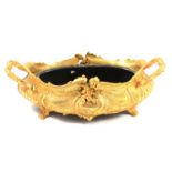 Reproduction French gilt brass jardiniere