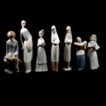 Collection of eleven Spanish figurines.