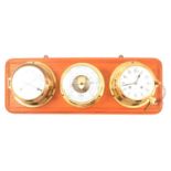 Schatz wall mounted clock, barometer and thermometer,