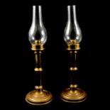 Pair of railway style candle lamps, by Sherwood Ltd Birmingham