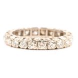 A diamond full eternity ring.