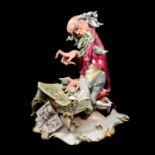 Capodimonte figurine, Grotesque Pianist, by Giuseppe Cappe