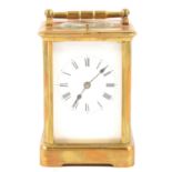 French brass carriage clock,