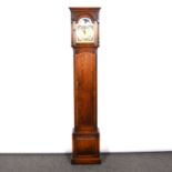 Reproduction oak grandmother clock,