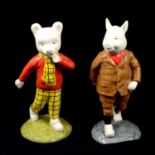 Beswick ware figure, Rupert Bear, limited edition 244/1920, 15cm. Beswick Pottery figure, Podgy Pig,