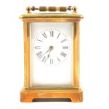 French brass carriage clock,