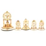 Schatz & Kundo, and Bentima mantel clocks, anniversary domes,