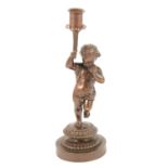 After Clodion, bronze candlestick,