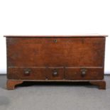George III oak mule chest,
