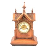 German walnut shelf clock,
