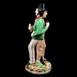 Twin-sided Staffordshire Temperance figure, 'Water and Gin', 19th century