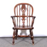 Victorian style child's Windsor chair,