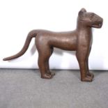 Large resin model of an Egyptian cat,