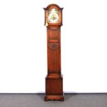 1930s oak Grandmother clock,