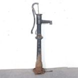 Victorian cast iron water pump,