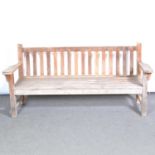 Teak garden bench,