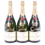 Moët & Chandon, three NV Brut Impérial champagne magnums