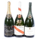 Three NV champagne magnums, including Lanson Black Label