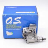 OS FS-26S RC glow engine, boxed with papers.