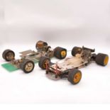 Two RC radio control racing car chassis including Serpent etc