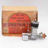 FORSTER 29 spark ignition engine, boxed with papers.