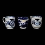 Philip Christian Liverpool porcelain cup, and two others,