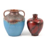 Two Art Pottery vases, by Denby and Bretby