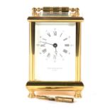 Modern Taylor & Bligh brass-cased carriage clock