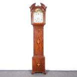 Mahogany longcase clock,