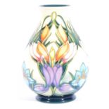 Moorcroft Pottery - a Spring Pearl pattern vase.