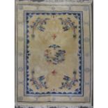 Chinese sculptured wool rug,
