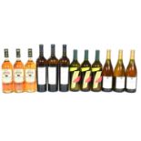 Twelve bottles of New World white table wine