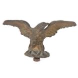 Cast bronze Eagle, probably a furniture or frame mount