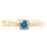 Gemporia - a blue and white diamond ring.