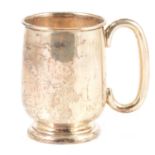 A silver christening mug, Viner's Ltd, Sheffield 1936