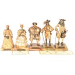 Anna Danesin for Birmingham Mint, a set of five limited edition figures of British Monarchs