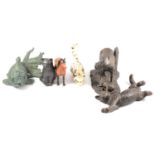 Mary Laing, Spirit of Exmoor, horse group, and other animal figurines