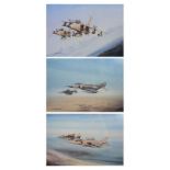 Three Aviation prints after Michael Rondot,