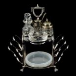 Victorian silver plated breakfast set by Hukin and Heath