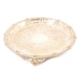 Georgian silver salver, S C Younge & Co, Sheffield 1825