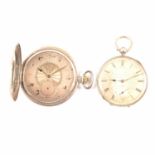 Two Continental slim dress pocket watches,