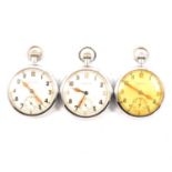 Three Leonidas military pocket watches,